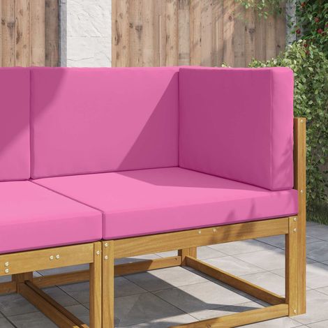 Sofakissen für draußen 3 pcs Rosa Polyester