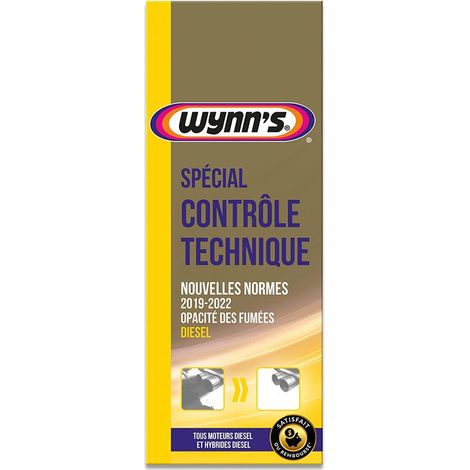Anti pollution contrôle technique diesel 325 ml – Nettoyage système d'alimentation – Réduit émissions polluantes – Compatible tous moteurs diesel – Wynns