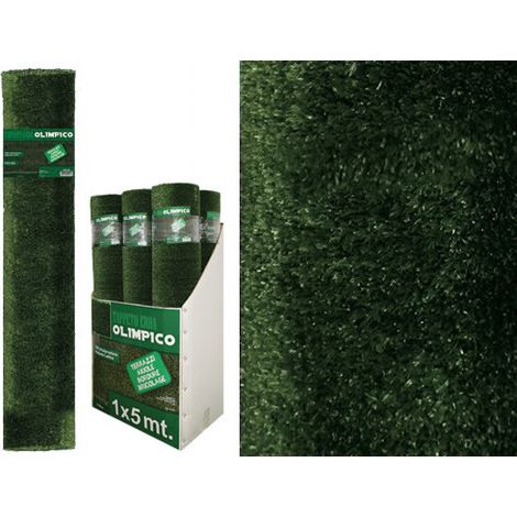 Alfombra de césped artificial Olímpico 2x5 m – Apariencia natural – Perfecta para jardines