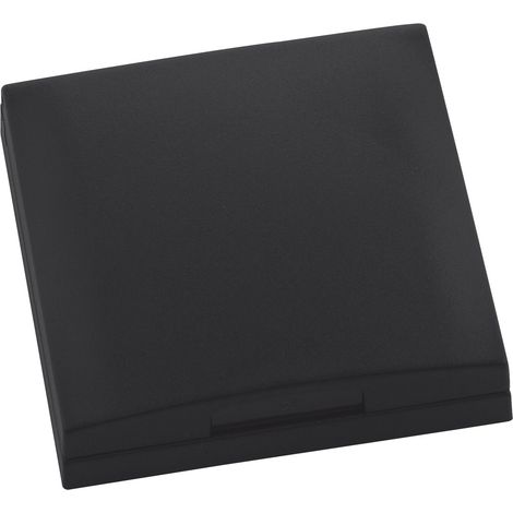 Berker Integro Flow/Pure Steckdosen Rahmen mit Deckel, schwarz matt