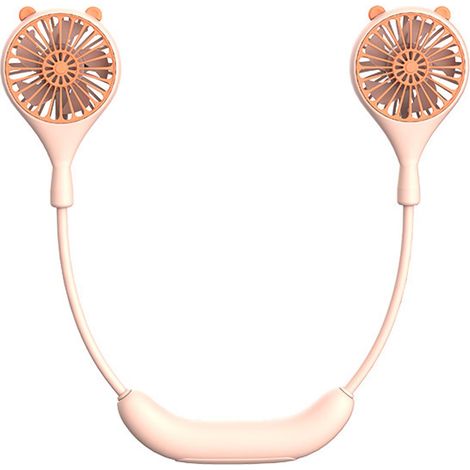 Ventilateur de cou USB rose (1/5)