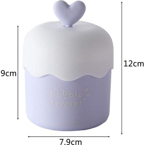 Mousseur à mousse nettoyant visage, tasse écumoire avec pompe, outil de soin moussant mignon, accessoire beauté pour nettoyant, 1 pièce, rose (1/5)