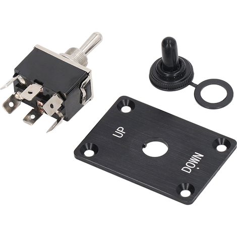 Interrupteur à bascule 6 broches, 3 positions, momentané, marche/arrêt, pour commande de moteur, 20 A, 250 V CA (1/5)