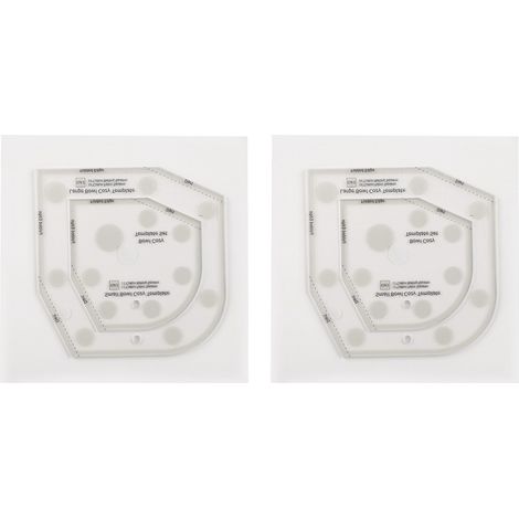 2pcs 6in Bowl Cozy Template Small Acrylic Bowl Cozy Pattern Template Sewing Quilting Bowl Wrap DIY Kitchen Art Craft (1/5)