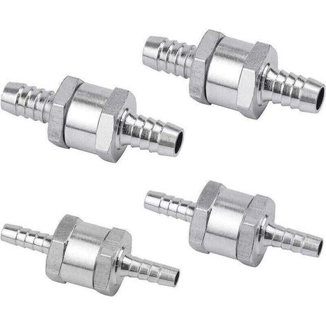 Set di 4 valvole di non ritorno diesel  6/8/10/12 mm, valvola carburante in lega di alluminio con freccia per auto a benzina, barche, motociclette (1/5)