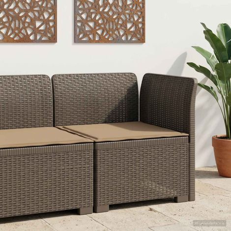 vidaXL Sillón Individual de Jardín con Cojín Apariencia de Ratan PP (1/5)
