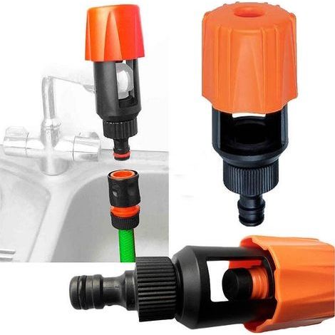 Gartenschlauchanschluss für Küchenarmatur, universeller Wasserhahnadapter/Schlauchadapter (1/4)