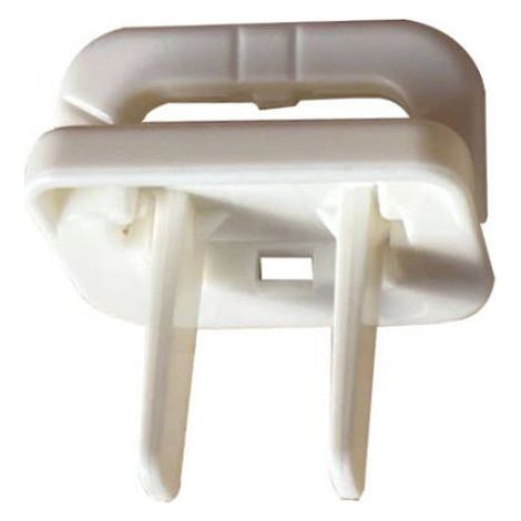 Ortviai Cache-Prises Électriques en Plastique Ignifuge – 20 Pièces, Blanc, 2 Broches (1/3)