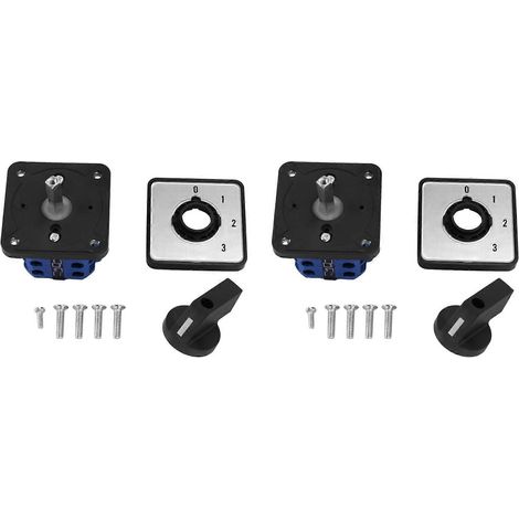 Interrupteur rotatif à came rotative 2 pôles 660 V 20 A, 4 positions, 2 x 660 V, 2 x ...660 V, 2 x 2 x 2 x 2 x 2 x 2 x 2 x 2 x 2 x 2 x 6 (1/5)
