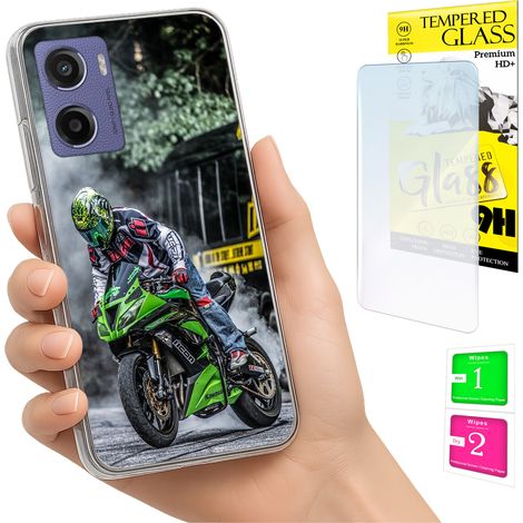 Funda para Motorola Moto E15 / Moto G05 con cubierta trasera y cristal 9H. (1/5)