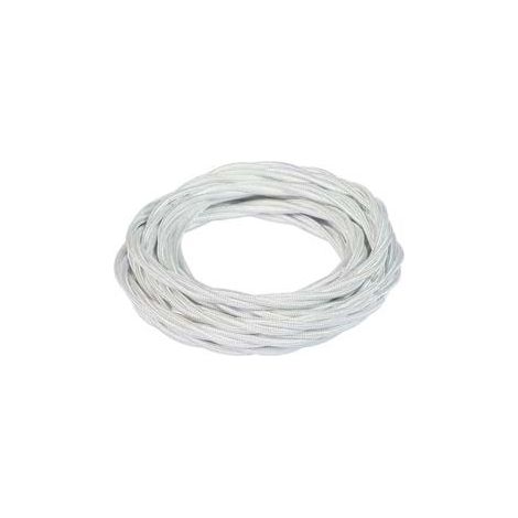 CAVO TRECCIA IN SETA BIANCO TERMORETRAIBILE MT.50 FRRTX- - 3 x mmq.1 colore bianco 93907 - 50 mt FANTON