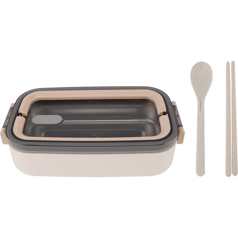 Lunchbox, isolierte Bento-Box aus Edelstahl 304, auslaufsicher, für Schüler, Schule, Büro, Khaki. (1/5)