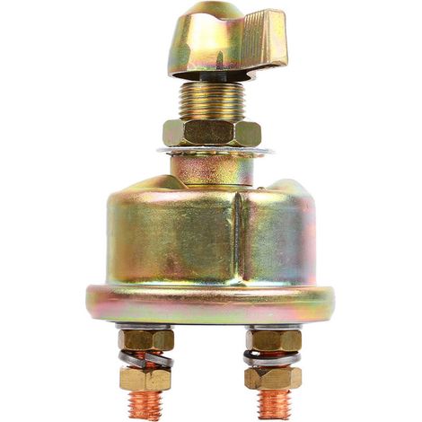 Interrupteur principal métallique pour voiture avec protection anti-fuite, interrupteur rotatif, interrupteur de batterie, modification de l'interrupteur principal d'alimentation de batterie de voitur (1/5)