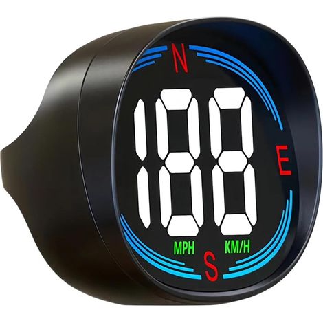 Compteur de Vitesse numérique for Voiture, GPS, Affichage tête Haute, Boussole, Compteur, Alarme, Gadgets, Appareil électronique Automatique (1/5)