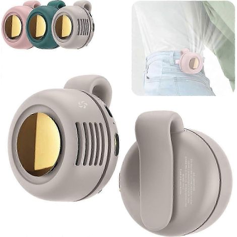 Mini-Clipventilator ohne Rotorblätter, tragbar und leise, 3-stufig einstellbare Lüftergröße, ideal für Outdoor-Aktivitäten und das Büro5 Weiß (1/5)