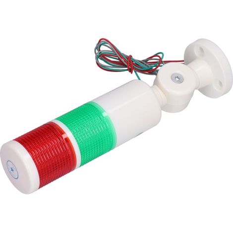 Tour de signalisation BERM, feu d'alarme lumineux LED bicolore toujours allumé, dispositif d'avertissement pliable AC220V