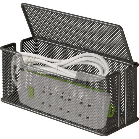 Boîte de sécurité pour multiprise domestique - Outil de rangement en fer pour salle d'étude, salle de jeux, zone de travail, chambre à coucher, salon (1/5)