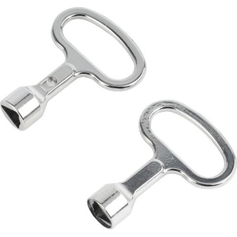 4 Pcs Clé Triangulaire En Métal,Clés Pour Compteur À Gaz Clé Robinet Purge Radiateur Clés 53.6mm