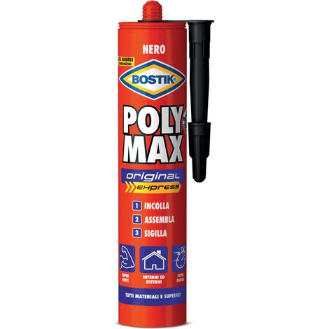 BOSTIK POLYMAX ORIGINAL 425 G NERO CARTUCCIA