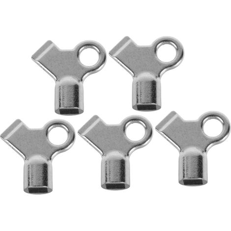 Clé de Purgeur de Radiateur à Trou Carré 5mm, Lot de 5 en Alliage de Zinc (1/4)