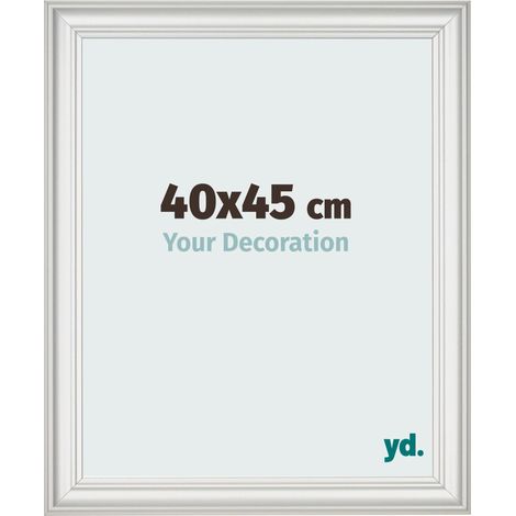 yd. - Cadre photo 40x45 - Blanc Patine - MDF - Lazio (1/5)