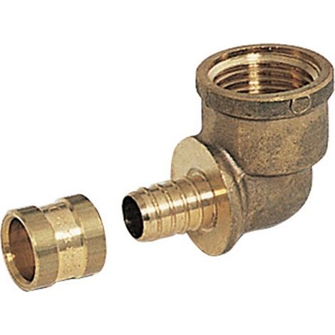 coude à 90 degrés - a glissement - tube per - diamètre 16 vers femelle à visser 12 x 17 - altech