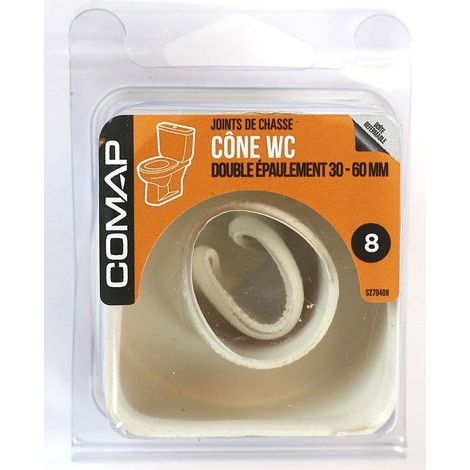 Comap – Cône WC double épaulement 30-60 mm en caoutchouc – Fixation pour WC – S279408 (1/2)