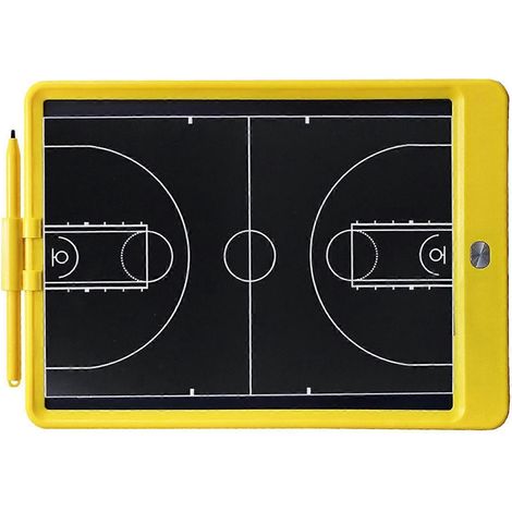 10-Zoll-LCD-Elektronik-Basketballtrainer-Board, digitales Strategie- und Taktik-Markerboard mit Stift