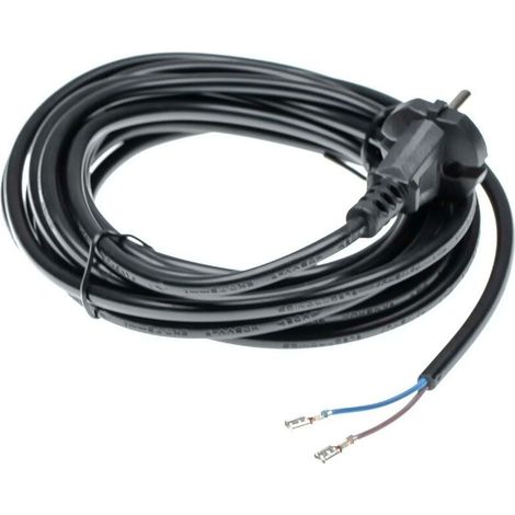 Câble d'Alimentation Universel pour Aspirateur 6m 1000W Compatible Kärcher Siemens Miele Nettoyage Efficace (1/2)