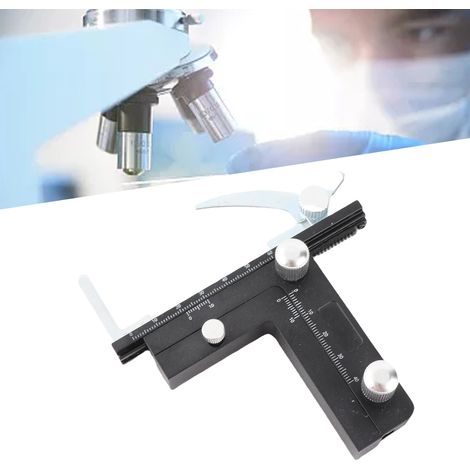 Nouveau pied à coulisse à vernier avec échelle réglable pour les mesures haut, bas, gauche et droite des microscopes optiques biologiques (1/5)