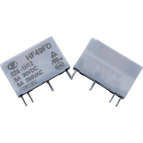 Hongfa HF49FD/024-1H12 24V DC 5A ultra-thin, low-power signal relay, new and original
