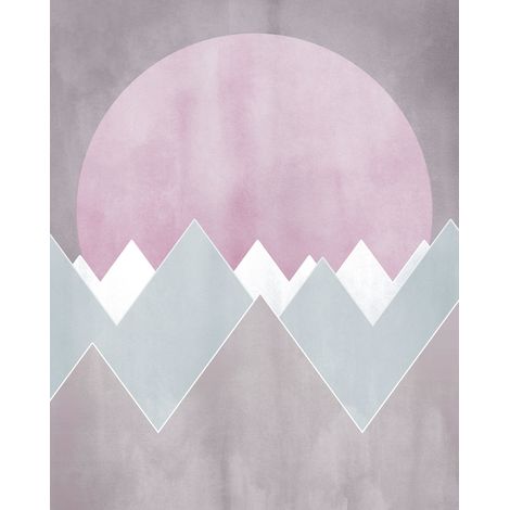 Papier peint panoramique enfant Lever de Soleil Doux (1/4)