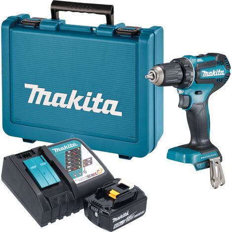 Perceuse-visseuse sans fil Makita DDF 485 RG1E 18 V 50 Nm sans balais + 1 batterie 6,0 Ah + chargeur + mallette (1/5)