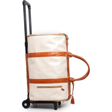 Grand sac de voyage en cuir PU à vêtements cabine pour femme (1/5)