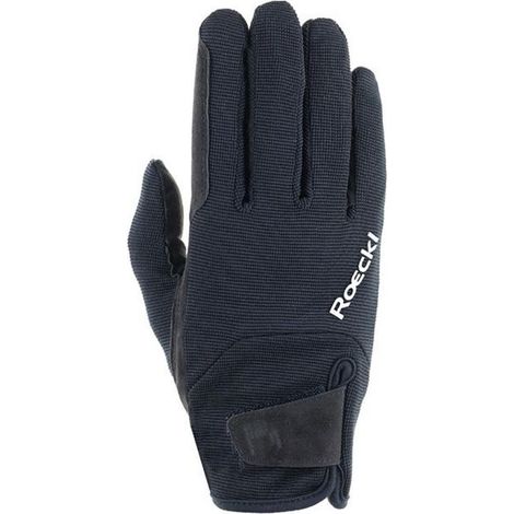 8, Nero: Guanti equitazione roeckl modello meura winter ad elevata elasticità