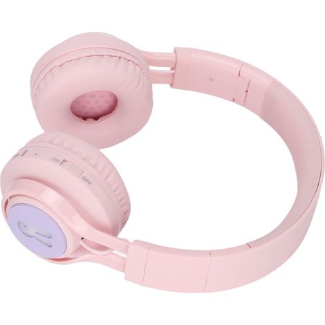 Casque Bluetooth supra-auriculaire Fingertime BT06C+ avec lumières RGB pour enfants, idéal pour le travail en ligne, l'apprentissage et la musique. (1/5)