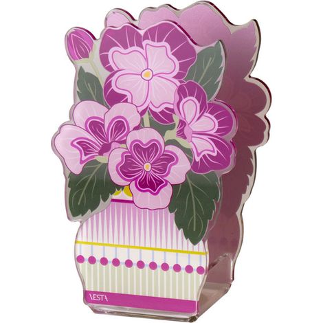 MINI PROFUMATORE PRIMULA  IN CRISTALLO ACRILICO DECORATO FUXIA FRAGRANZA BY CHIARA FIRENZE ANIMA 50ML