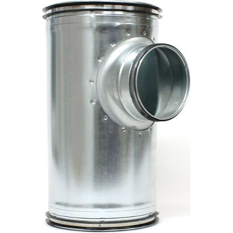 collecteur ventilation aldes cre 1/125 acier galvanisé Ø200 (1/4)