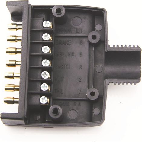 Prises de courant standard australien pour caravanes et remorques Prises de courant industrielles - 7 pôles 12V, 1pc (1/4)