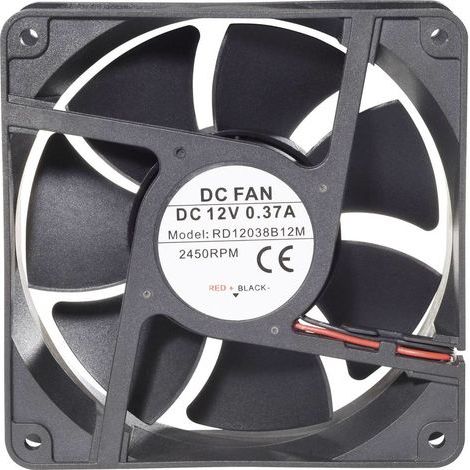TRU COMPONENTS RD12038B24M Ventilateur axial IP58 24 V/DC 172 m³/h (L x l x H) 120 x 120 x 38 mm (1/5)