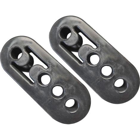 Supports de silencieux d'échappement en caoutchouc à 4 trous pour voiture, silentblocs et supports isolants (2 pièces) (1/4)