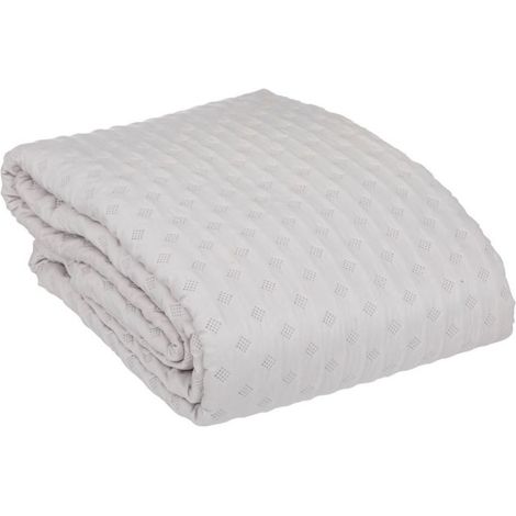Couvre Lit & 2 Taies "Kalia" 240x260cm Beige Lin