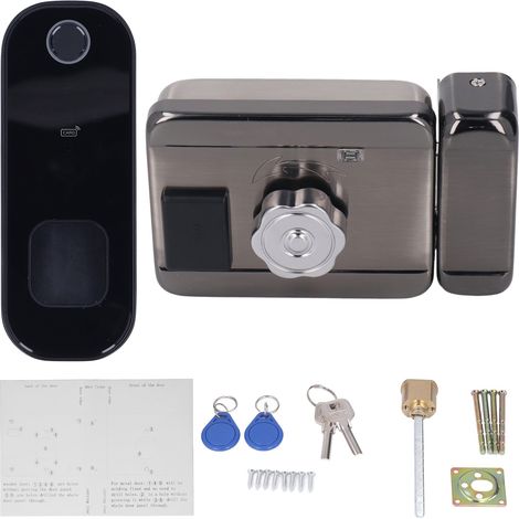 Serrure de porte intelligente Wifi, télécommande numérique électronique, carte d'empreintes digitales, mot de passe, sécurité domestique pour Tuya (1/5)