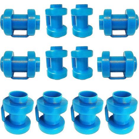 Embouts de trampoline, lot de 24, crochets de trampoline, accessoire de sécurité de rechange pour trampoline, diamètre 25 mm. (1/5)