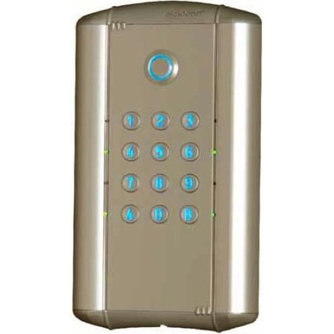 Digicode en aluminium rétro éclairé avec électronique intégrée 2 relais CDVI (1/2)