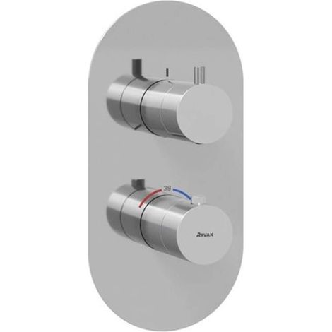 Ravak Espirit - Thermostatbatterie für 3 Geräte, Unterputz, Chrom X070209 (1/3)