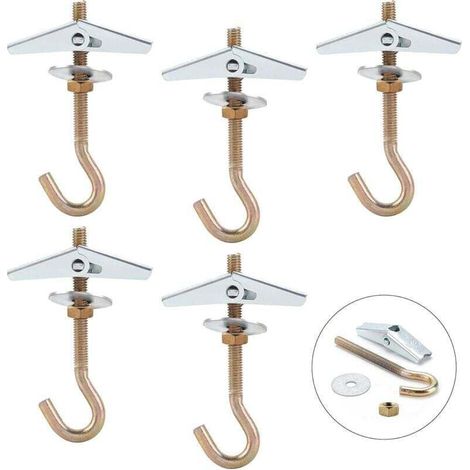 Crochet Plafond,M685mm Crochet Fixation Plafond,Crochet Lustre Plafond(5Pcs) (1/4)