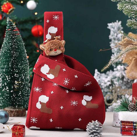 Christmas apple bags, gift bags, Christmas Eve apple packaging bags, candy gift bags, Christmas fruit