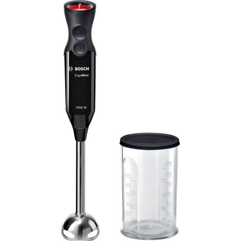 Bosch Haushalt MS6CB6110 Stabmixer 1000 W mit Messbecher Schwarz, Anthrazit