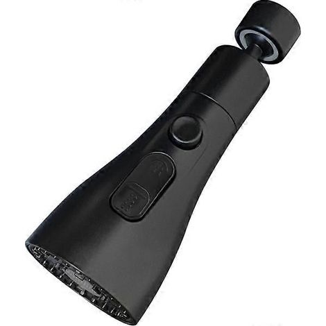Douchette de robinet de cuisine à bec rotatif à 360°, 3 modes, tête de douchette de rechange, aérateur, noir (1/5)